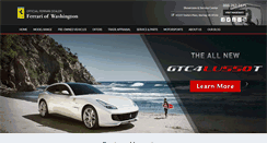 Desktop Screenshot of ferrariofwashington.com